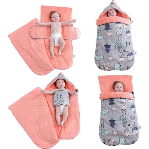 Baby Sleeping Bag Infant Receiving Dream Blanket Stroller Wrap Soft Warm Blanket Newborn Sleeping Bags Kide Boys Girls