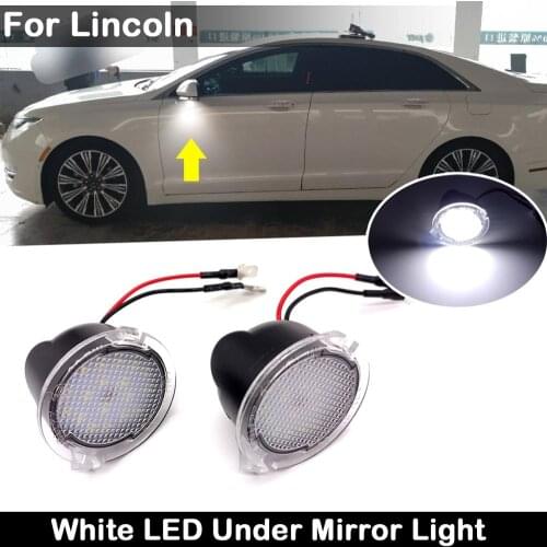For Ford Edge F150 Explorer Expedition Flex Fusion Taurus For Lincoln MKZ MKT MKS Mark LED Side Under Mirror Lamp Puddle Light