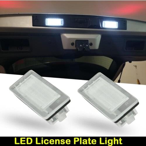 For Renault Espace MK4 Scenic MK2 Laguna 2 Dacia Duster Lodgy Logan Car Rear White LED License Plate Light Number Plate Lamp