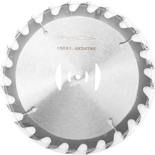 6" 150mm 24 Teeth Lawn Mower Circular Metal Saw Blade Round Saw Cutter Electric Weeder Accessory for Garden Agriculture