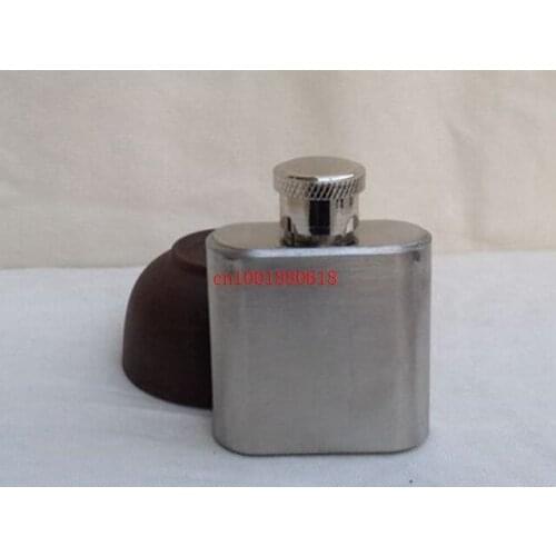 Fedex DHL Shipping Free Wholesale Lead -free 1 oz stainless steel mini hip flask 100pcs/lot