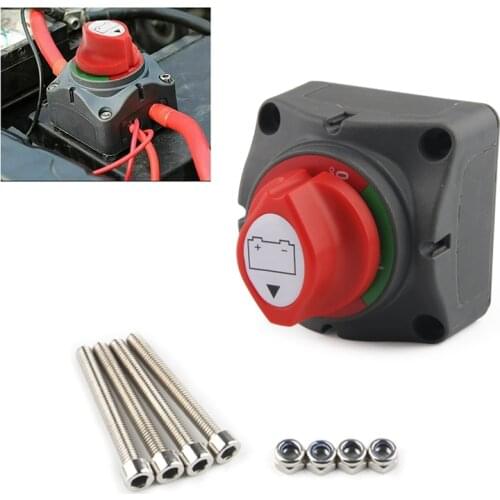2 Position Disconnect Isolator Master Switch, 12-60V Battery Power Cut Off Kill Switch, Fit for Car/Vehicle/RV/Boat/Marine, 200