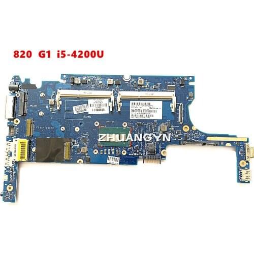 HSTNN-I13C FOR HP EliteBook 820 G1 Motherboard 730558-501 730558-001 730558-601 i5-4200U 6050A2560501-MB-A02 100% Tested work