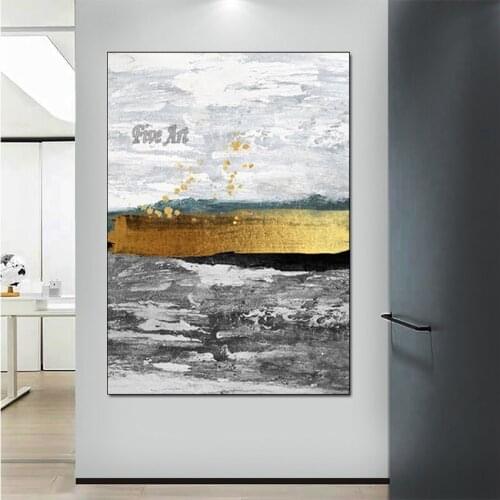 Pictures 100% Hand Painted Abstract Oil Paintings Restaurant Decorative Painting Artwork Modern Unframed