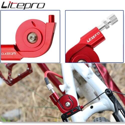 Litepro Folding Bike V Brake Stroke Converter Brake Cable Shifter Parts Adjustable Road Bicycle Travel Tension Adapter