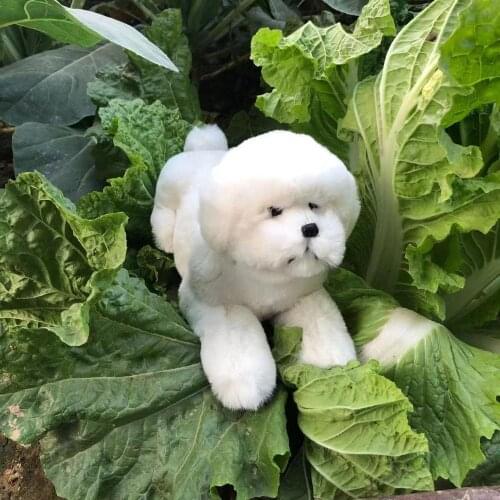 Cute real life white lying dog model plastic&furs teddy dog doll gift about 30x17x14cm xf2707