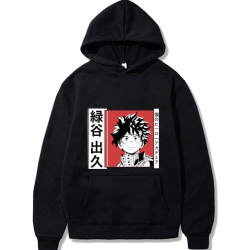 My Hero Academia A Hoodie Casual Itachi Pullover Sweatshirt Japanese Anime Print Streetwear Autumn Winter Tops Men Women