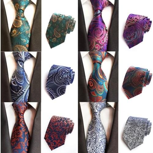 Mens High Grade Paisley Necktie Wide 8CM Wedding Party Formal Tie Colorful NEW BWTHZ0501