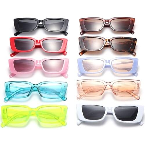Retro Rectangle Sunglasses For Women Retro Driving Glasses Narrow Square Frame UV400 Shades Sunglasses Anti-blue Light Eyewear