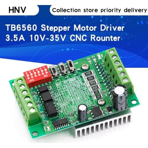 1 Axis TB6560 Stepper Motor Driver Controller Board 3.5A 10V-35V CNC Rounter Control Low Voltage Over Heat Current Protection