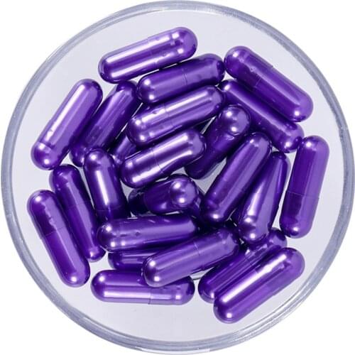 1000Pcs Purple Empty Hard Gelatin Capsule Size 00# Kosher Gel Medicine Pill Vitamins Personal Health Care Pill Cases Splitters