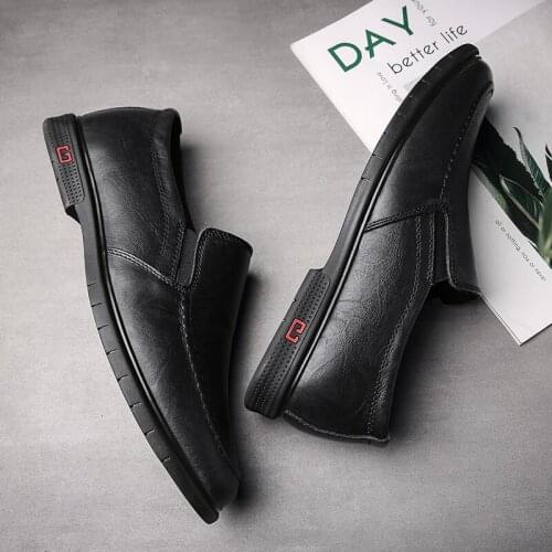 Sale casual flat masculino spring de 2020 hombre informales sapatos sapato zapatos para cuero leisure black men Mens mens for