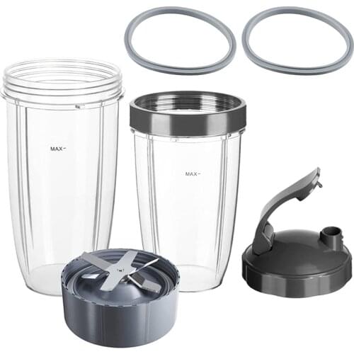Replacement Cup 32 Oz with Flip Top to Go Lid Cup 24 Oz,for Nutribullet Blenders 600W & 900W Replacement Parts