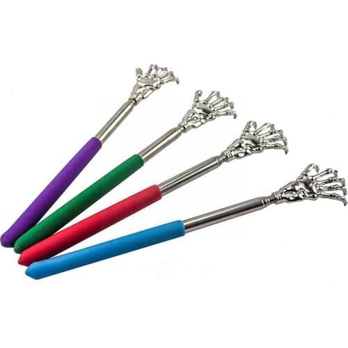 Steel Back Scratcher Telescopic Scratching Back Massager Body Itch Scraper Care Tool Health Extendable Telescoping E9S5