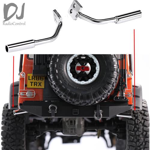 DJ TRAXXAS TRX-4 Upgrade Parts Metal Exhaust Pipe Plating Remote Control Cars RC Car Accessories carro de control remoto