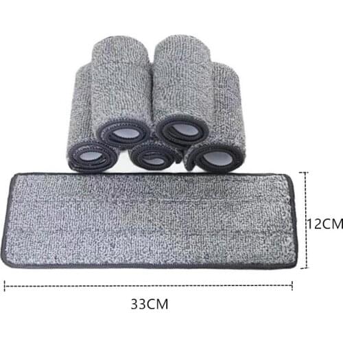 1PC Floor Dry Cleaning Mop Replace Household Microfiber Handle Mop Cloth Reusable for Hardwood Tile Laminate Stone Floors Pad