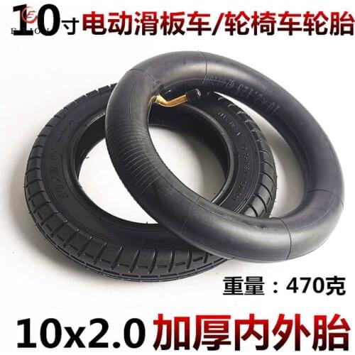 10 Inch Electric Scooter Tire 10x2.0 Pneumatic Inner and Outer Tire 10x2 (54-152) for Xiaomi M365 Electric Scooter Modified Tire