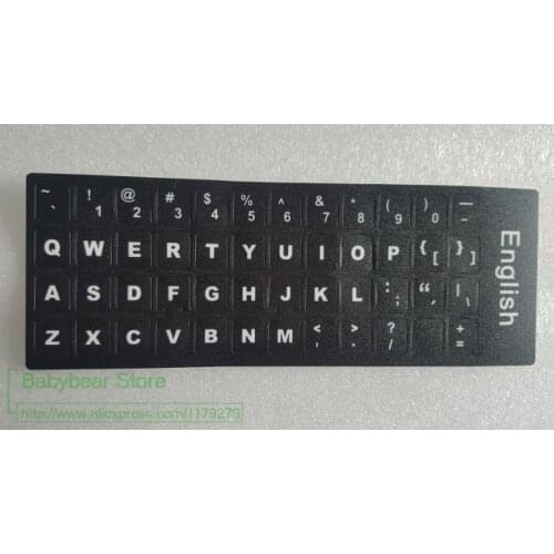 1000pcs/lot High quality English Keyboard Sticker English Alphabet For laptop desktop keyboards Stickers 10/12/13/14/15/17 inch