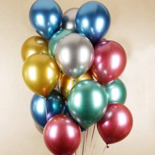 12 Inch Gold Balloons 10pcs Thick 2.8g Latex Helium Balloons Wedding Decoration Inflatable Air Balls Birthday Party Supplies