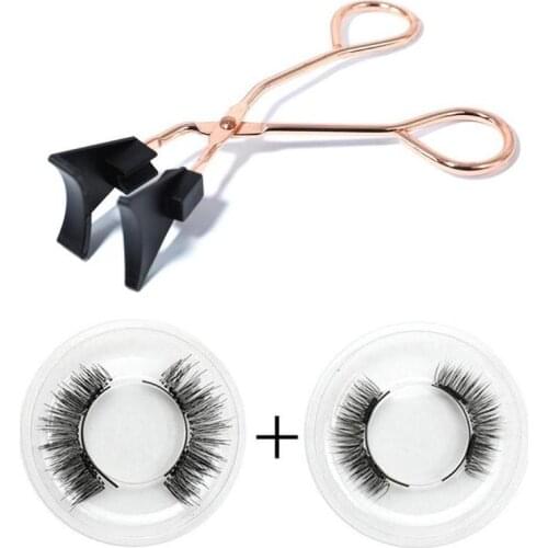 2 Pair Magnetic Eyelashes With Magnets Handmade Reusable 3D Mink False Eyelashes For Makeup Faux Cils Magnetique Naturel Tweezer