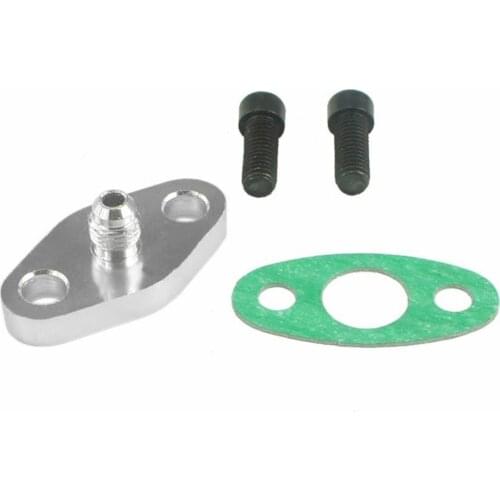 35% Hot Sales!!! Leakproof Car Oil Feed Turbocharger Supply Flange Kit Adapter for 4AN T3 T4