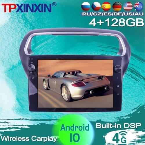 4+128G For Ford Escort 2015 - 2018 Android 10 Car Radio Tape Recorder Video Multimedia Player GPS Navigation AI Vioce Control