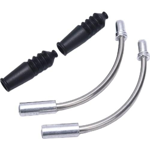 4Pcs V Brake Noodles Plastic Mouwen Laarzen Protector Snake Cable Guide Bend Tube Pipe Mtb Mountain Bike Accessories