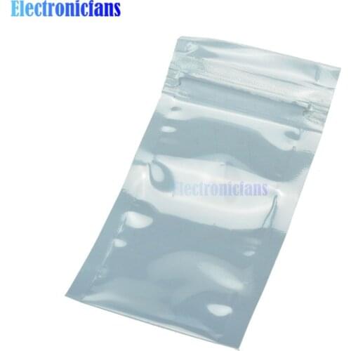 50PCS 50x90mm 40 x 70mm ESD Anti-Static Shielding ZIP LOCK Bags USABLE SIZE