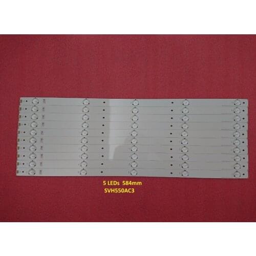 50 PCS/lot LED backlight strip for HISENSE HD550DF-B52 SVH550AC3 SVH550AH9 55H5C 55h6b Sharp LC-55LB4 INSIGNIA NS-55D510NA17