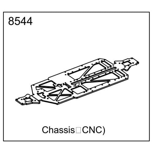 ZD racing EX07 accessories super sports car 1/7 original accessories 8544 soleplate