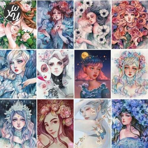 5D Diamond Portrait Cartoon Diamond Art Diamond Mosaic Diamond Embroidery Full Drill Cross Stitch Kit Accessories for Home Decor