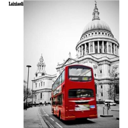 Diamond Painting Full Square rhinestone London City Modern Big ben Landscape icon Diamond Embroidery Mosaic Sale Home Decoration