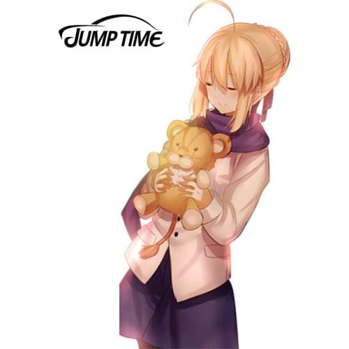 JumpTime 13cm x 6.4cm Cute Girl Car Sticker Fate stay night Gremory Vinyl Decal Window Wiper Decal Accessories