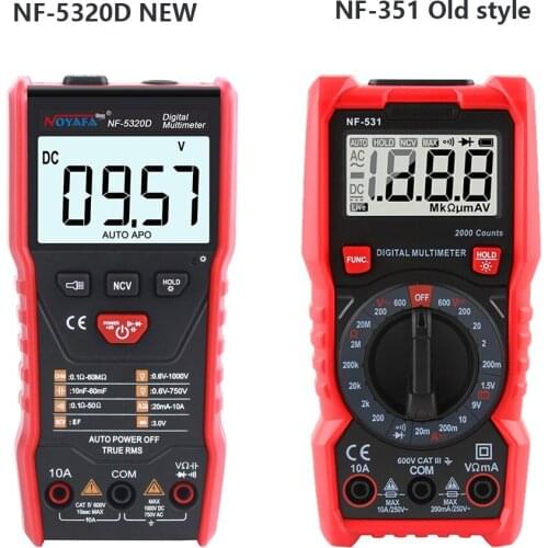 Noyafa NF-531/5320D Digital Display Multimeter Resistance Diode Professional Meter Tester DC Voltage Meter Tester 2000 Counts