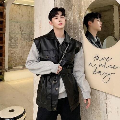 Clearluv Men's Leather Vests