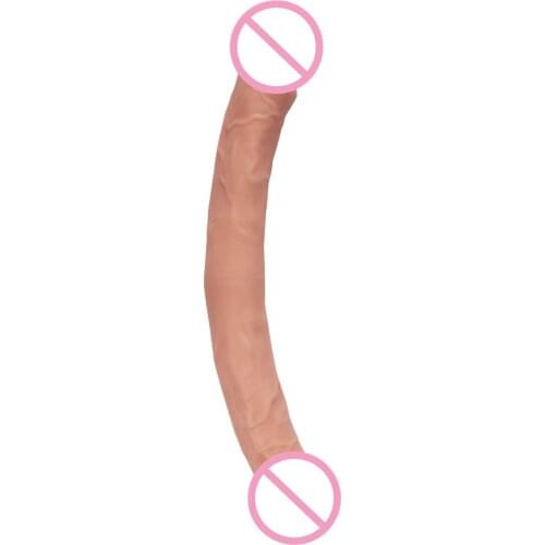 Long Thin Double Ended Dong Flexible Soft PVC Dildo for Women Vagina Anal Butt Penis Gay Lesbian Homesex Sex Toys Shop
