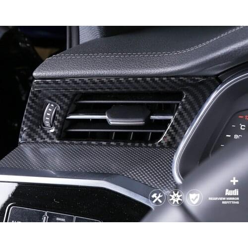 For Audi A6 C8 2019 Car Styling Front Seat A/C Air Outlet Vent Panel Cover Trim Frame Sticker Interior Accessories
