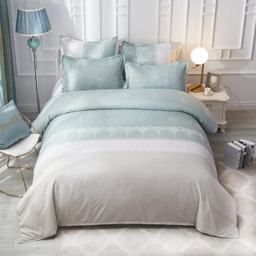 2/3pcs Brief Printed Bedding Sets Duvet Cover Set Fall Winter Bedsheet Queen Size Bed Cotten Bedspread Quilt Cover Pillowcase