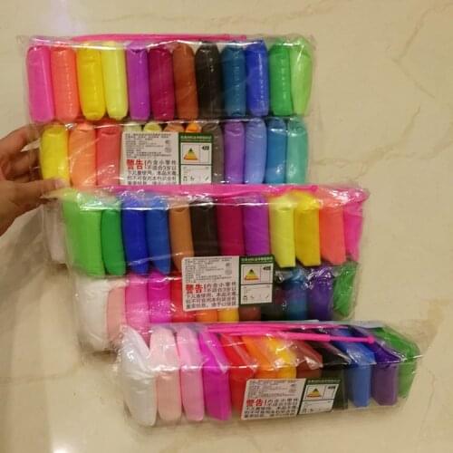 36 Color Light Soft Clay DIY Toys Children Educational Air Dry Polymer Plasticine Safe Colorful Light Clay Toy Gift To Kids