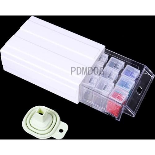 New Hot Sale Detachable Storage Container 1 Boxes Drawers for 5d Diamond Painting Accessories with Individual 15 Bottle