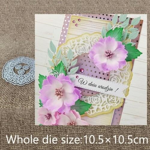 New Design Craft Metal stencil mold Cutting Dies rose circle lace frames scrapbook die cuts Album Paper Card Craft Embossing