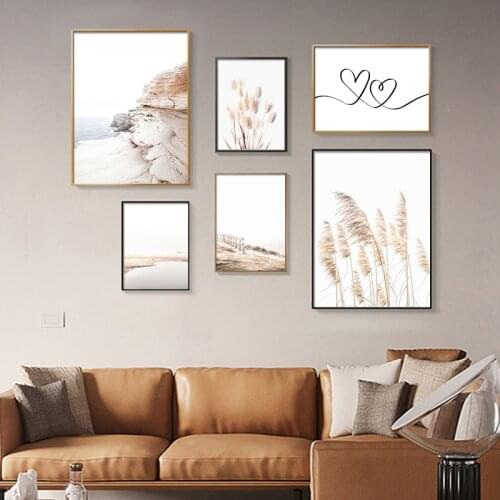 Nature Landscape Autumn Scenery Canvas Poster Wall Art Painting Nordic Posters and Prints Wall Pictures for Living room Decor