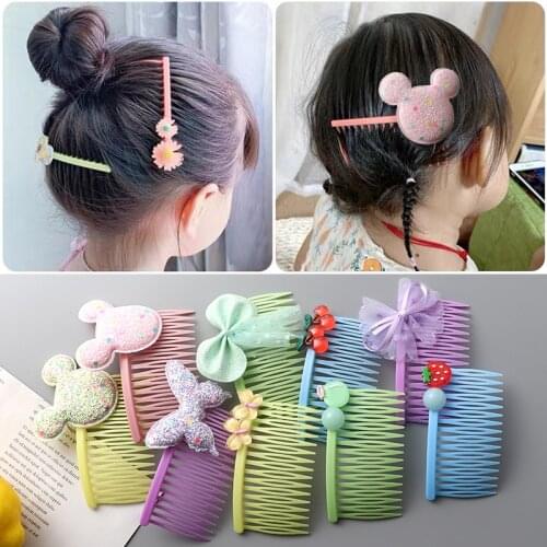 New Cute Girls Hair Combs Hair bands Bow Flowers Hair clip Hair Accessories Kids Lovely Cartoon Hair band Hairpin Headdress