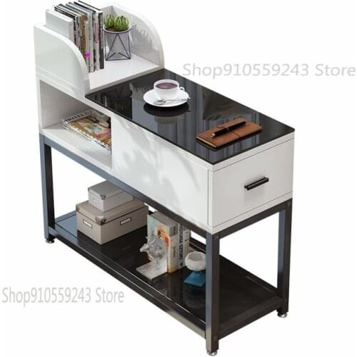 Simple Living Room, Small Coffee Table, Corner Table, Mini Corner Cabinet, Sofa Cabinet, Glass Side Cabinet, Small Side Table, B