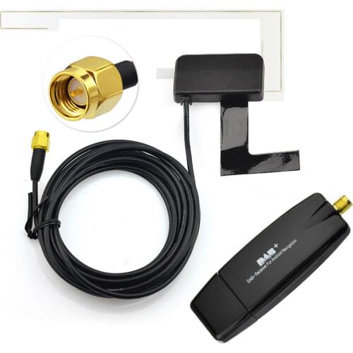 Superbat USB 2.0 Digital DAB+Radio Tuner Receiver Stick + Antenna For Android Car DVD Player Autoradio Stereo