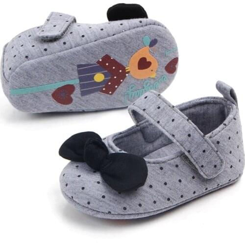 2020 The New Bow Baby Shoes Soft Sole Baby Girl Shoes Casual Baby Girl Shoes