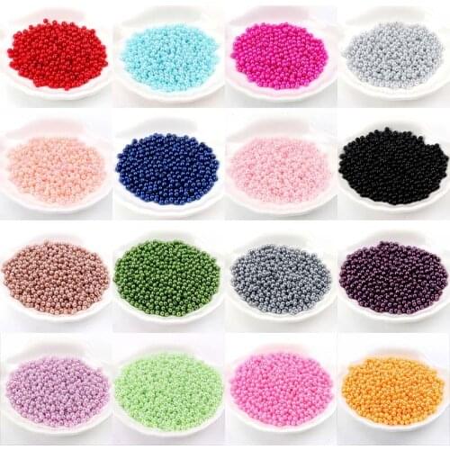 32 colors 50-500pcs 3/4/6/8/10/12mm Round Imitation ABS Pearl Beads For Craft Scrapbook Decoration DIY Sewing Craft Supplies