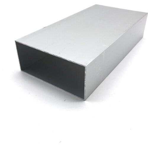 100mm*44mm*1.2mm square tube aluminum alloy hollow pipe rectangle straight duct vessel 100/200/300/400/500/550mm length