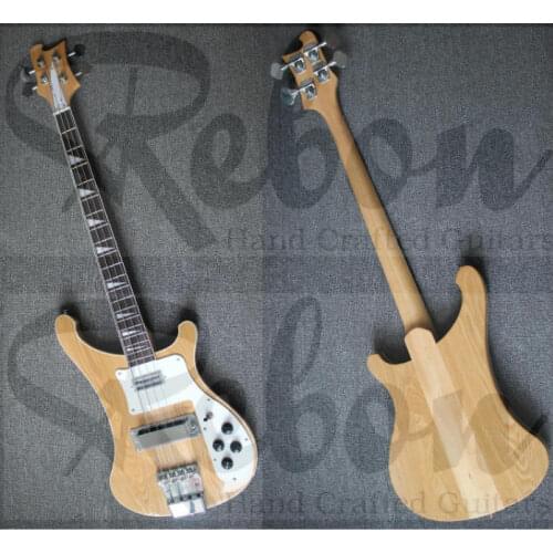 Weifang Rebon 4 string ricken neck through body electric bass guitar