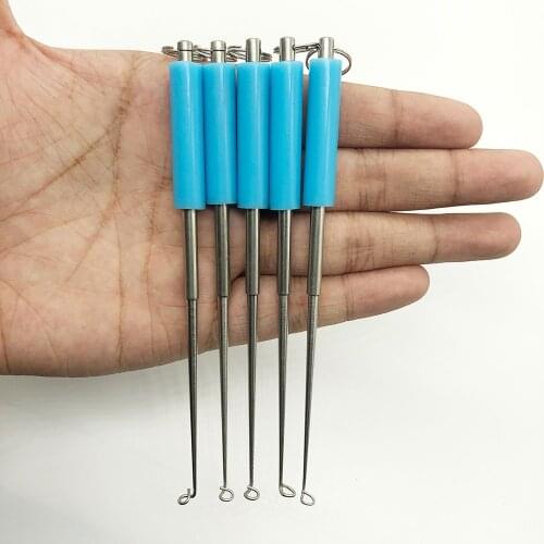 5pcs/lot 12.7cm 10g Decoupling Device Stainless Steel Extractor Fishing Hook Detacher Remover Fishing Tackle Fishing Accessories